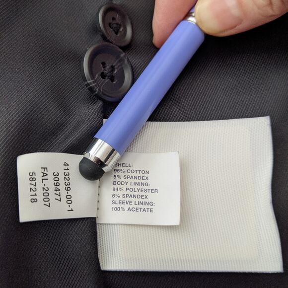 Gap 3 Button Classic Black Blazer Sz 0 - Picture 11 of 12